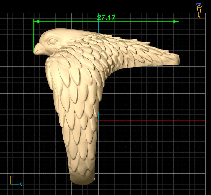 Bird ring Silver Gold  Print 3D print model_5