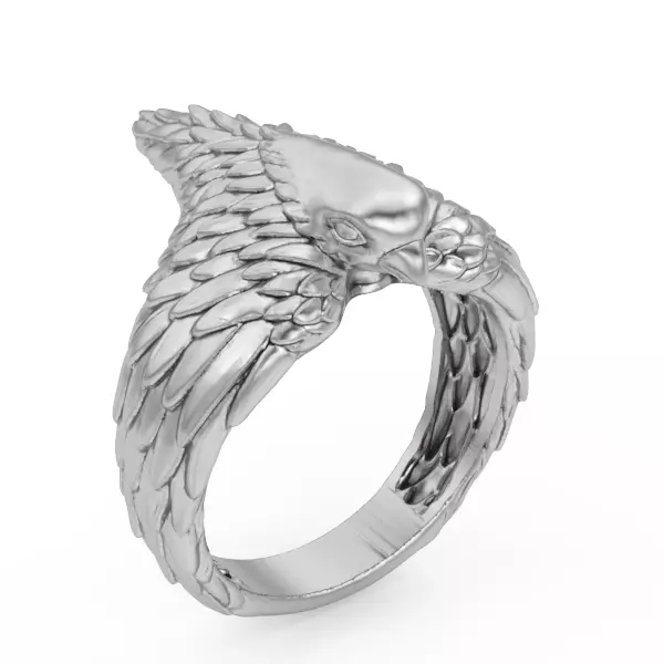 Bird ring Silver Gold  Print 3D print model_0