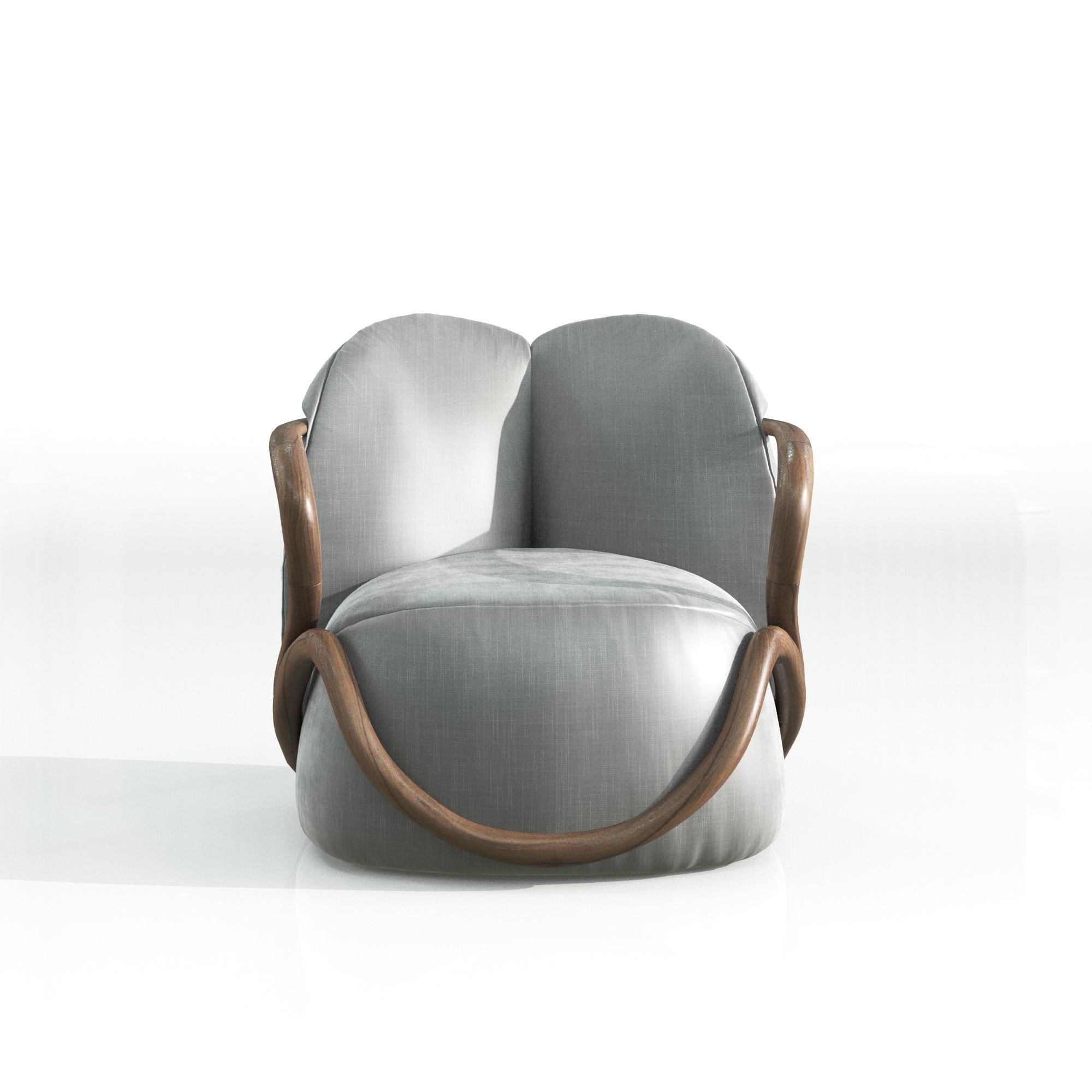 hug armchair  3D model_6