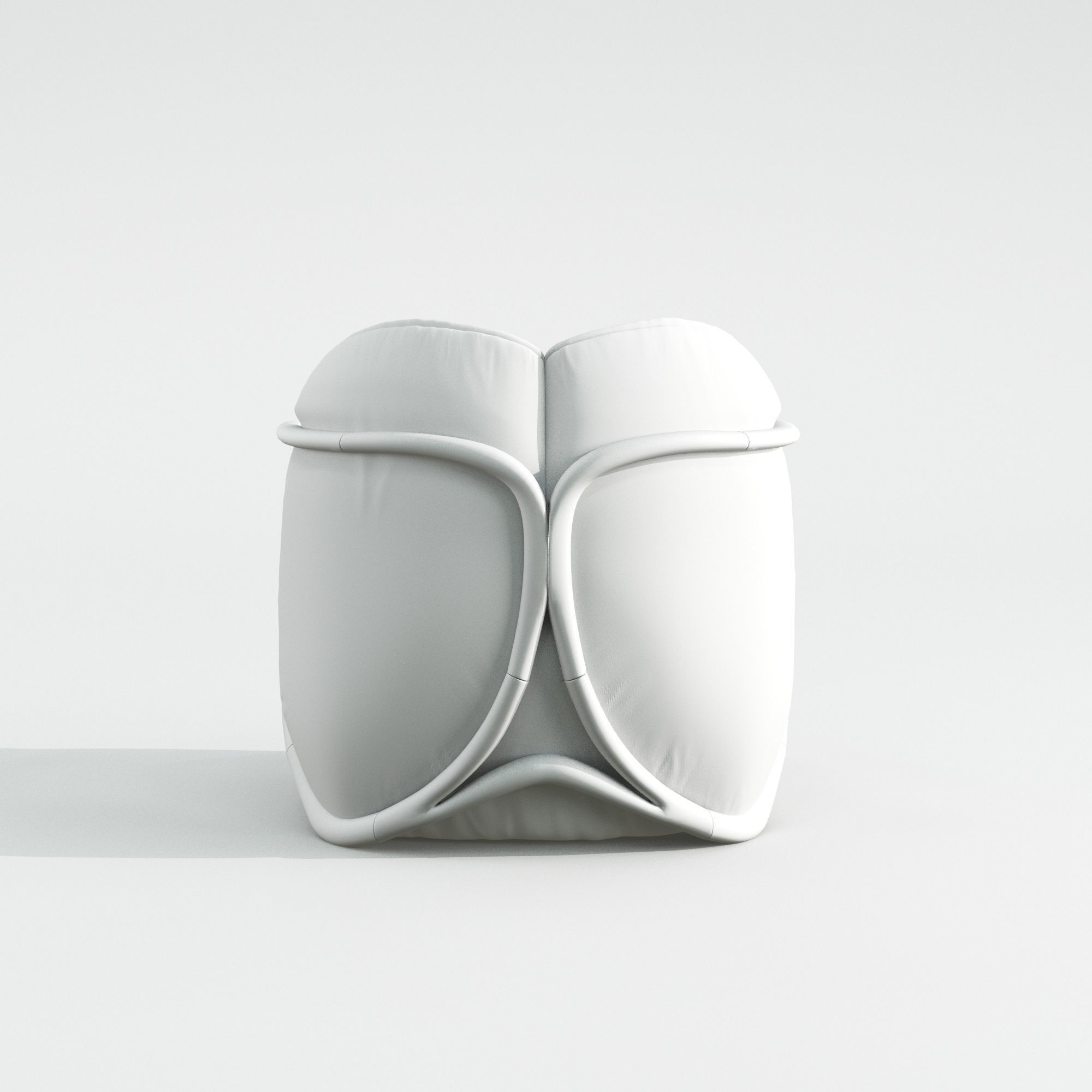 hug armchair  3D model_8