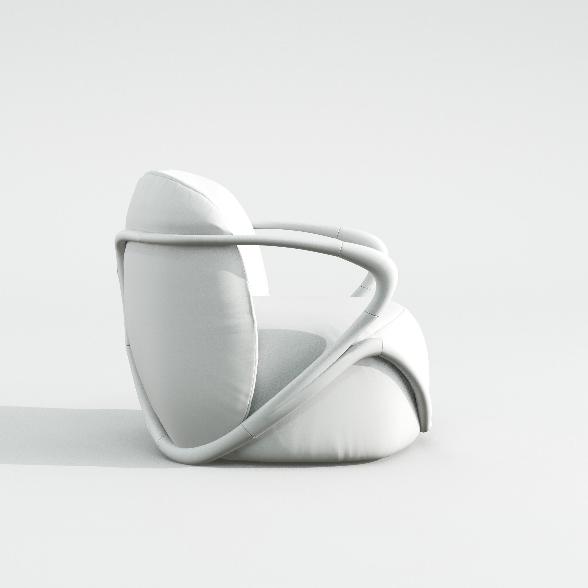 hug armchair  3D model_5