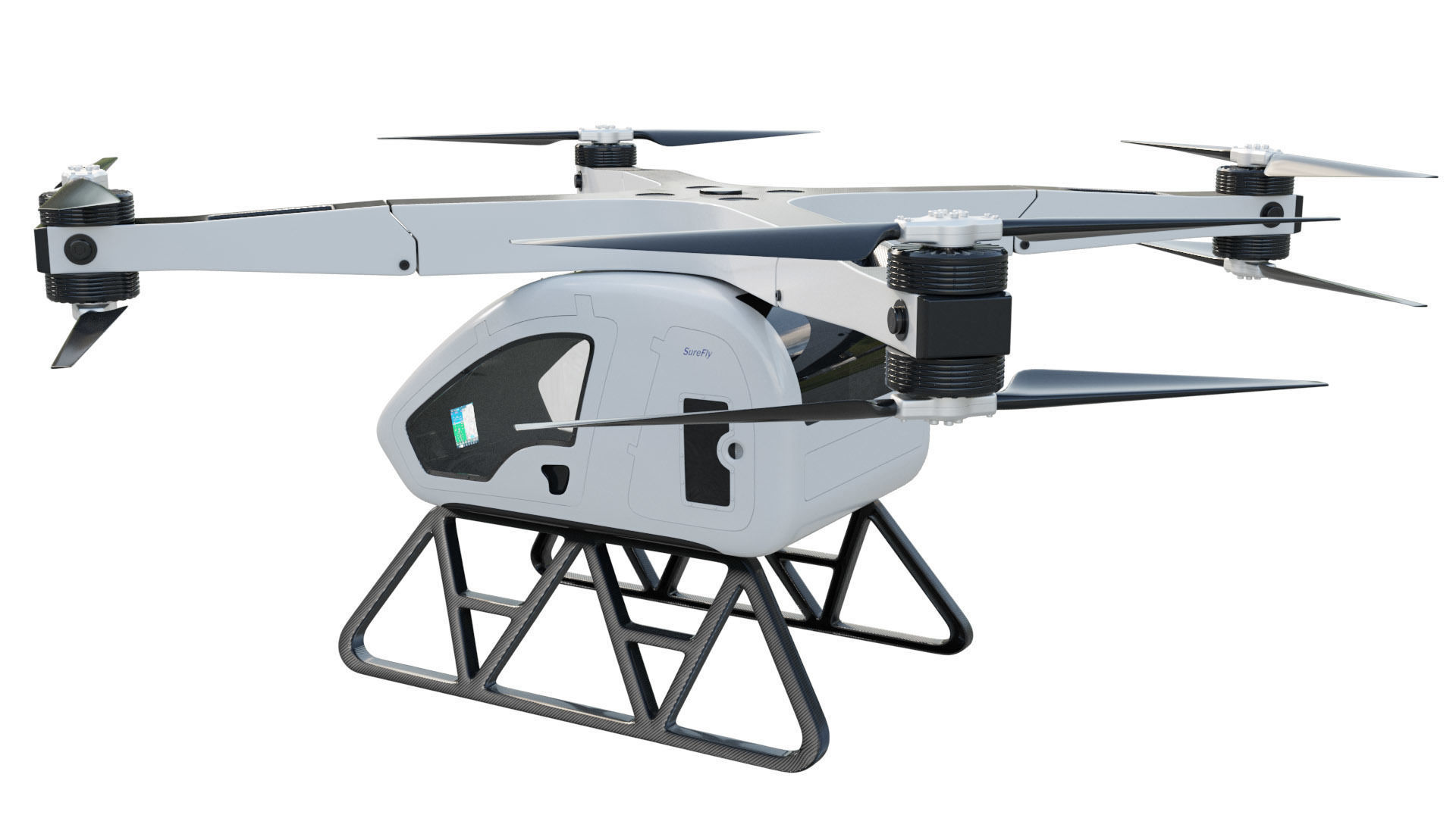 Workhorse Surefly Air Taxi 3D model_4