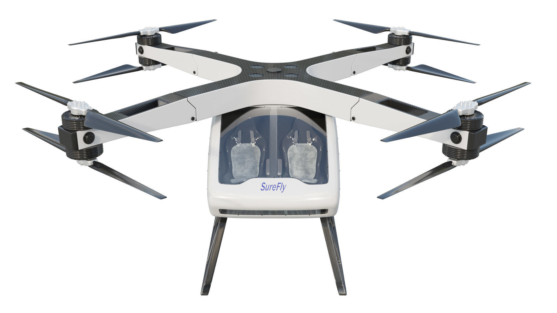 Workhorse Surefly Air Taxi 3D model_3
