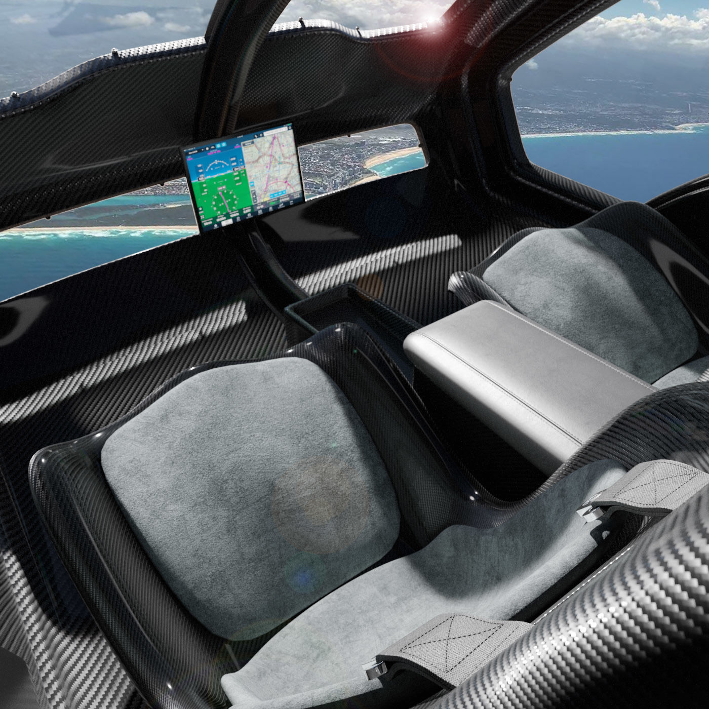 Workhorse Surefly Air Taxi 3D model_9