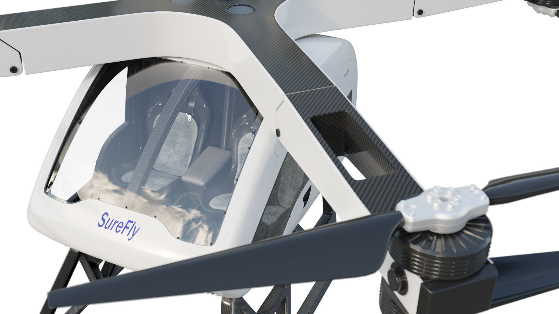 Workhorse Surefly Air Taxi 3D model_7