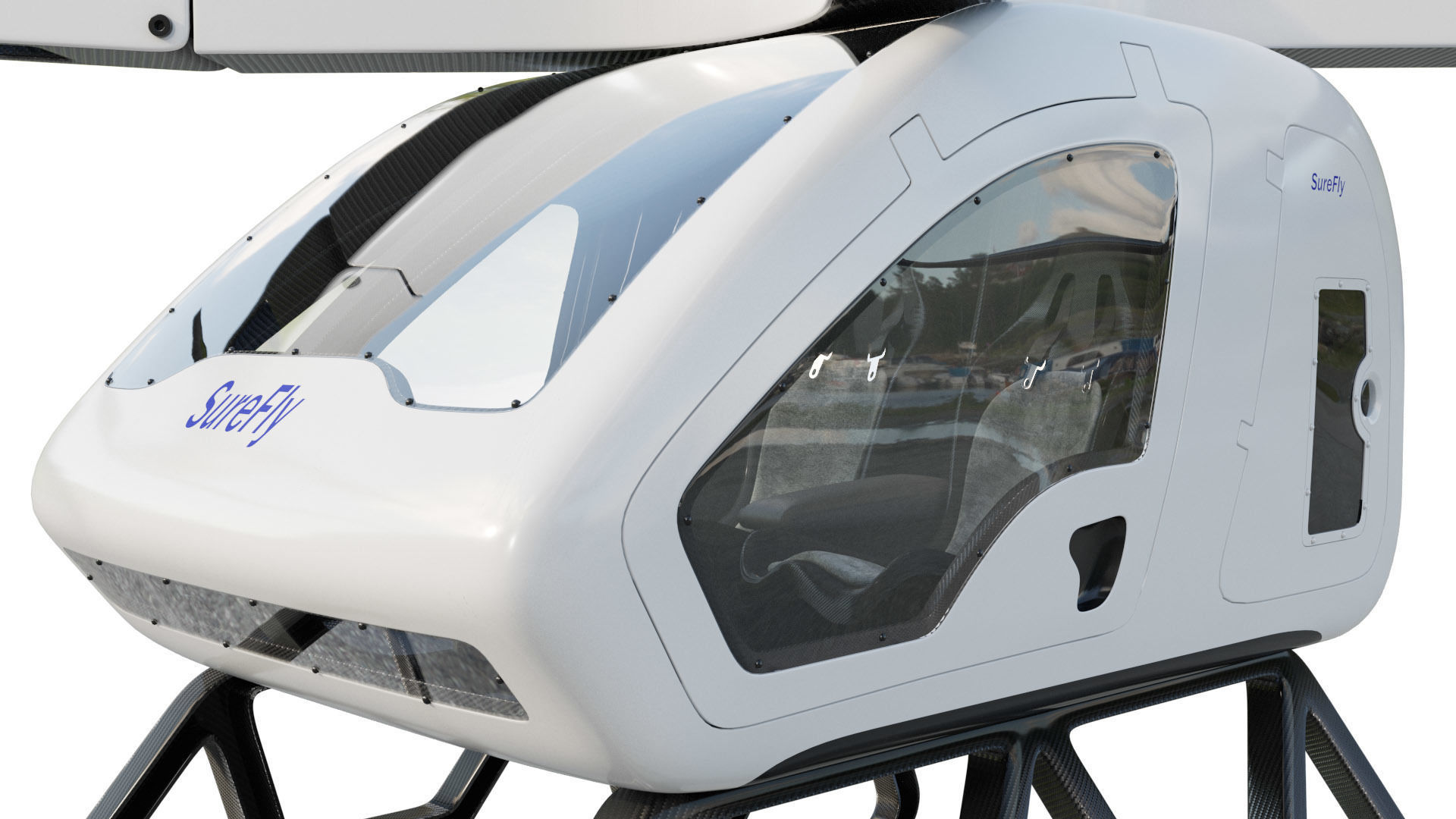 Workhorse Surefly Air Taxi 3D model_8
