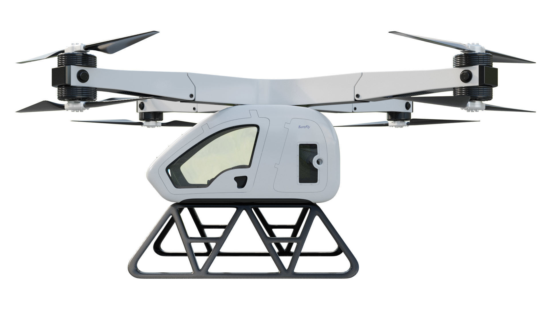 Workhorse Surefly Air Taxi 3D model_1