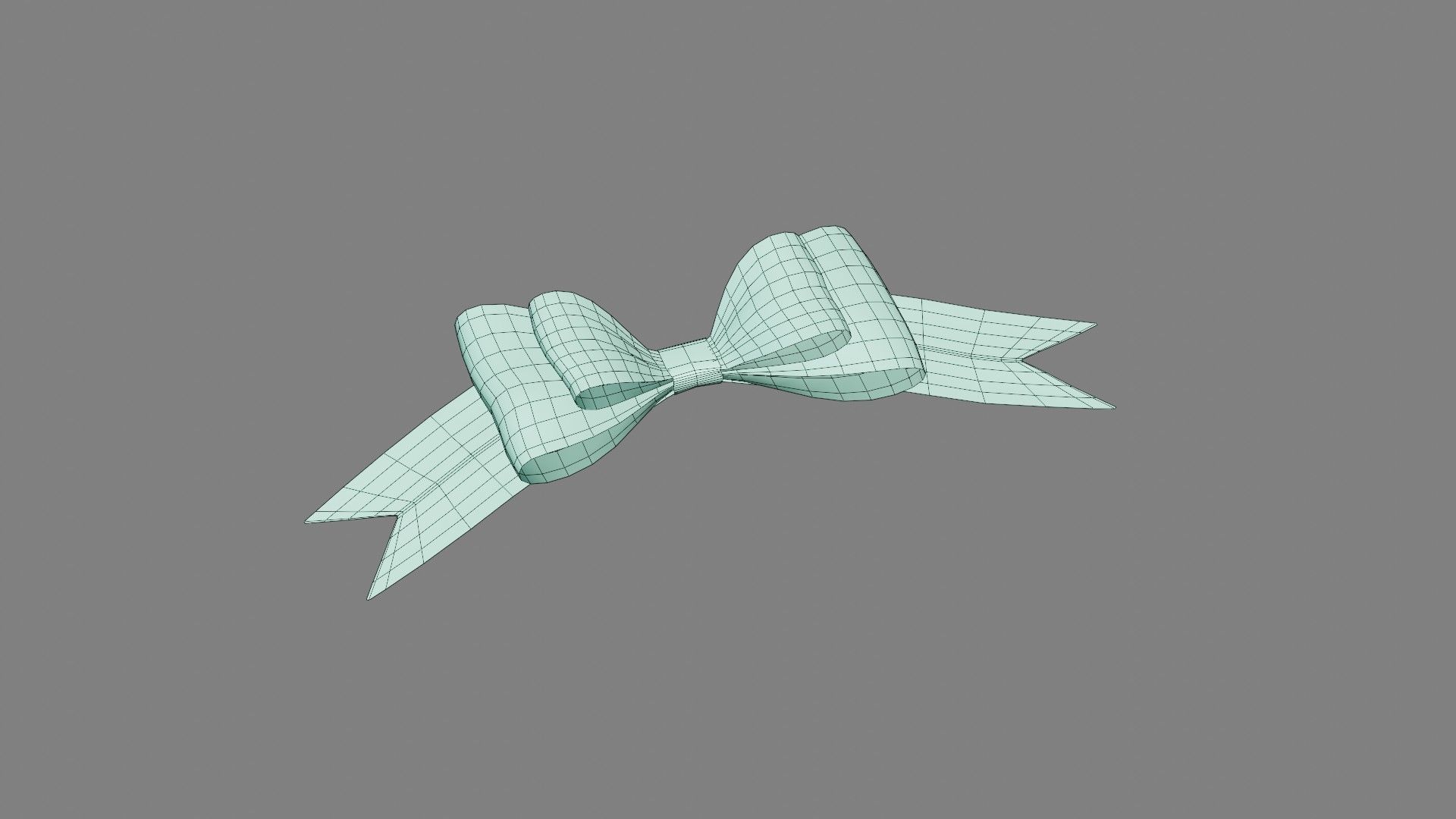 Festive Bow of gift ribbons 3D model_26