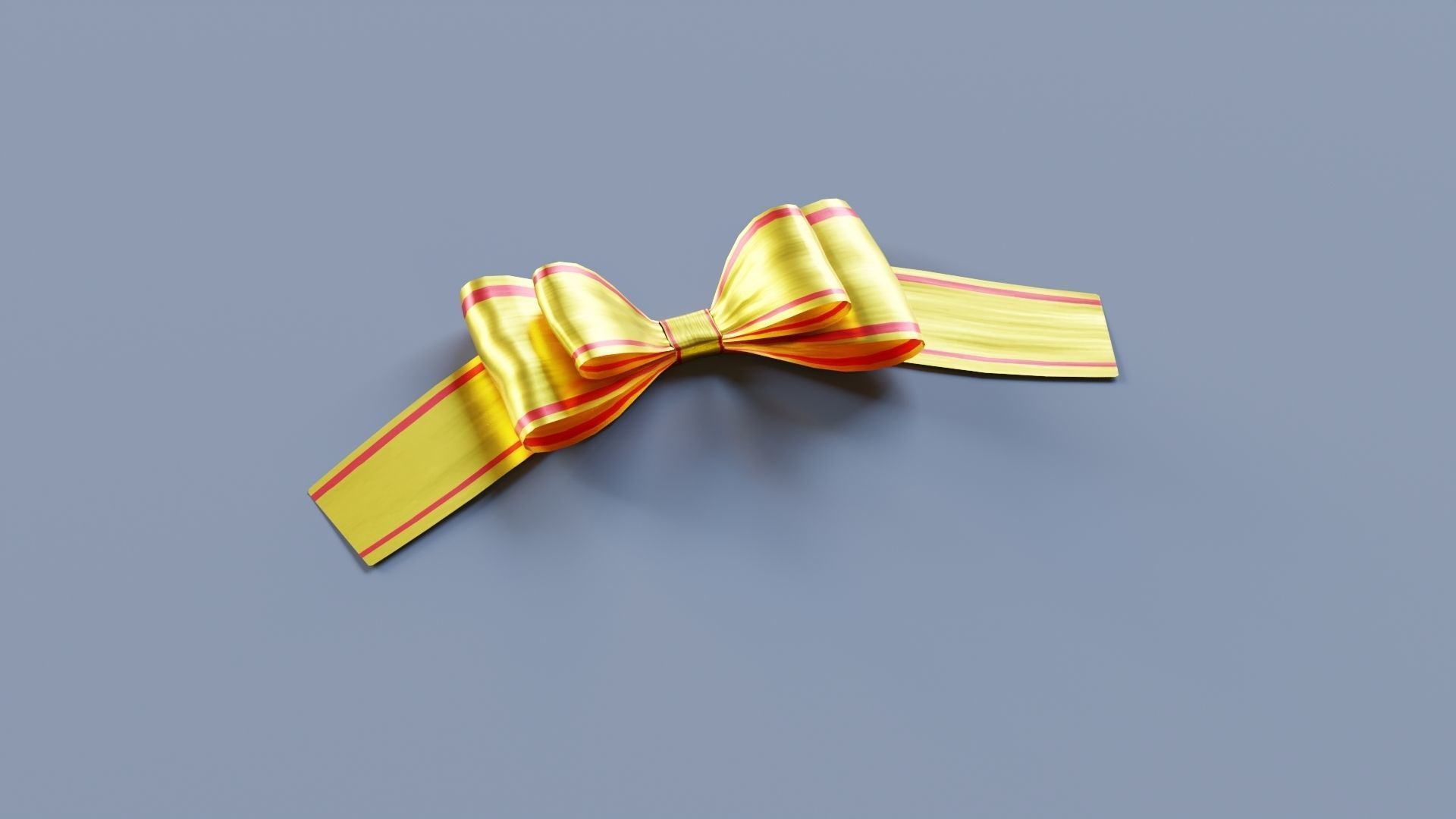 Festive Bow of gift ribbons 3D model_18