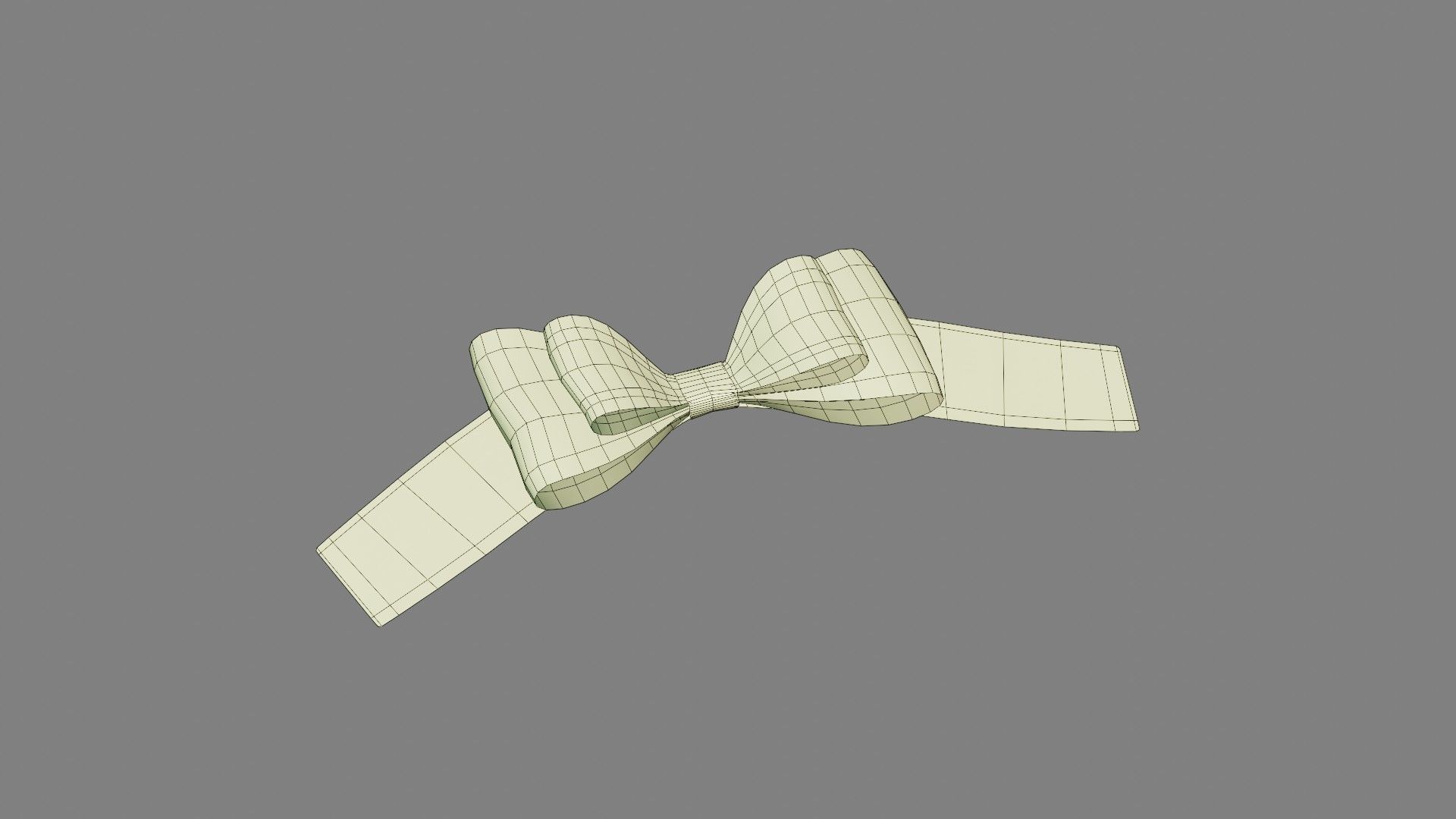Festive Bow of gift ribbons 3D model_25