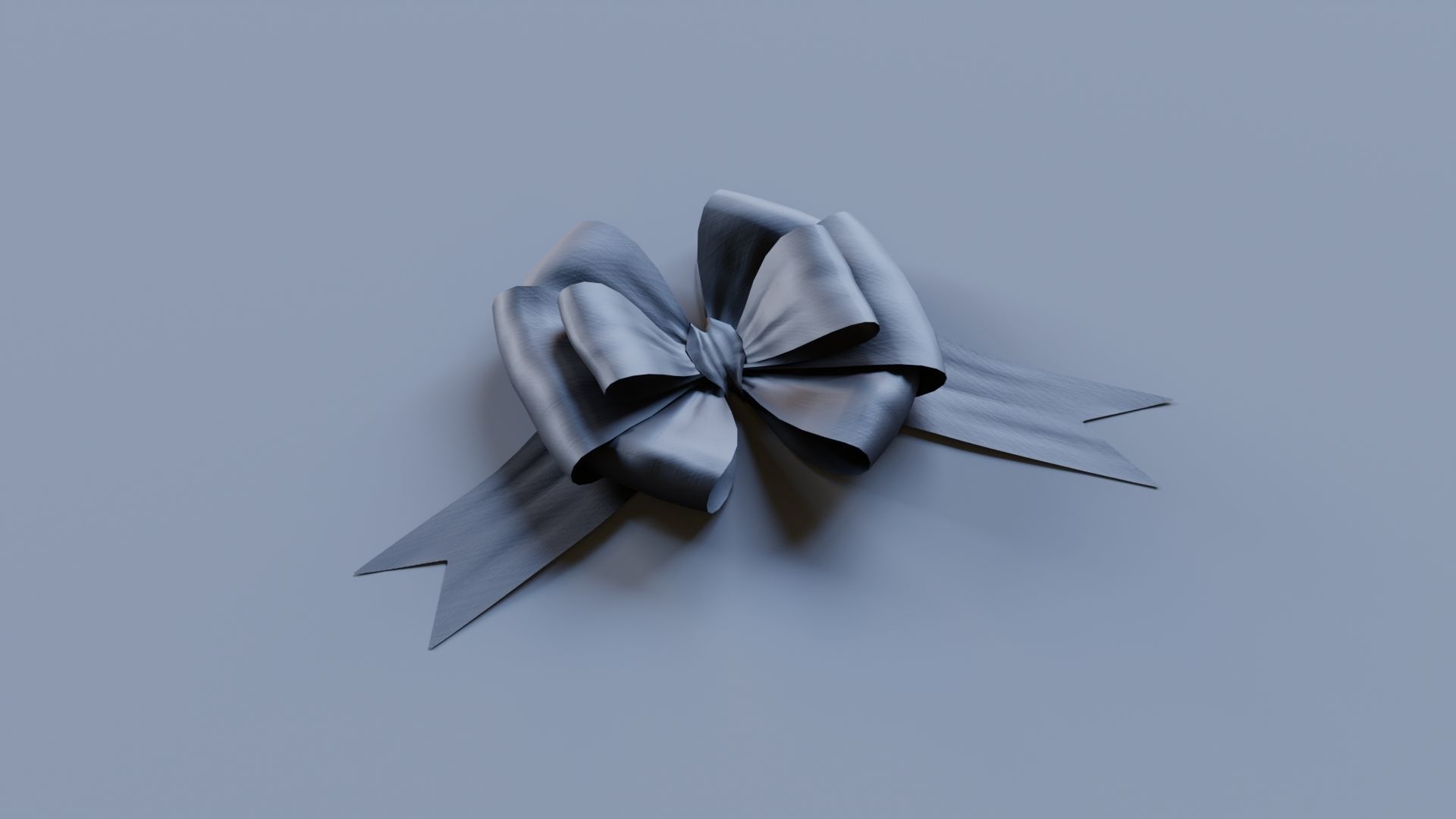 Festive Bow of gift ribbons 3D model_11