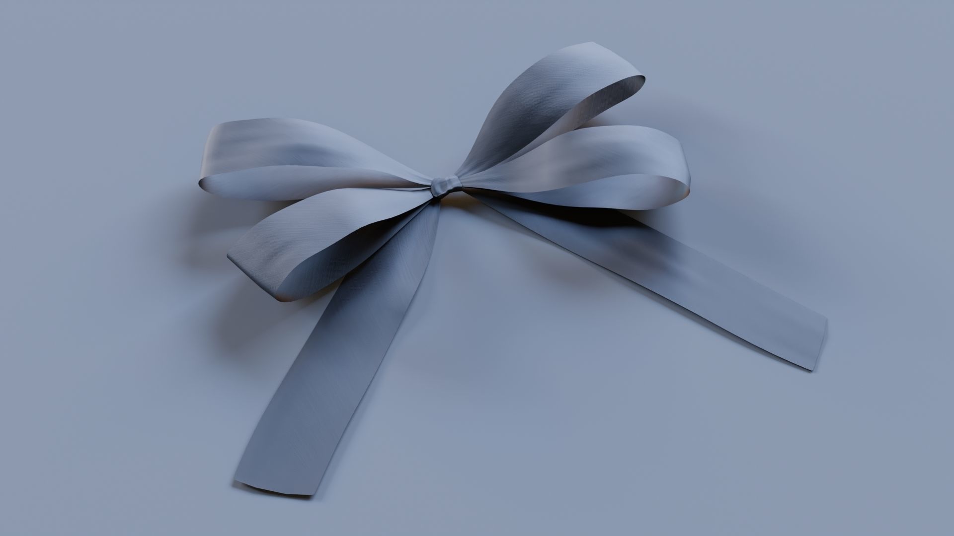 Festive Bow of gift ribbons 3D model_19