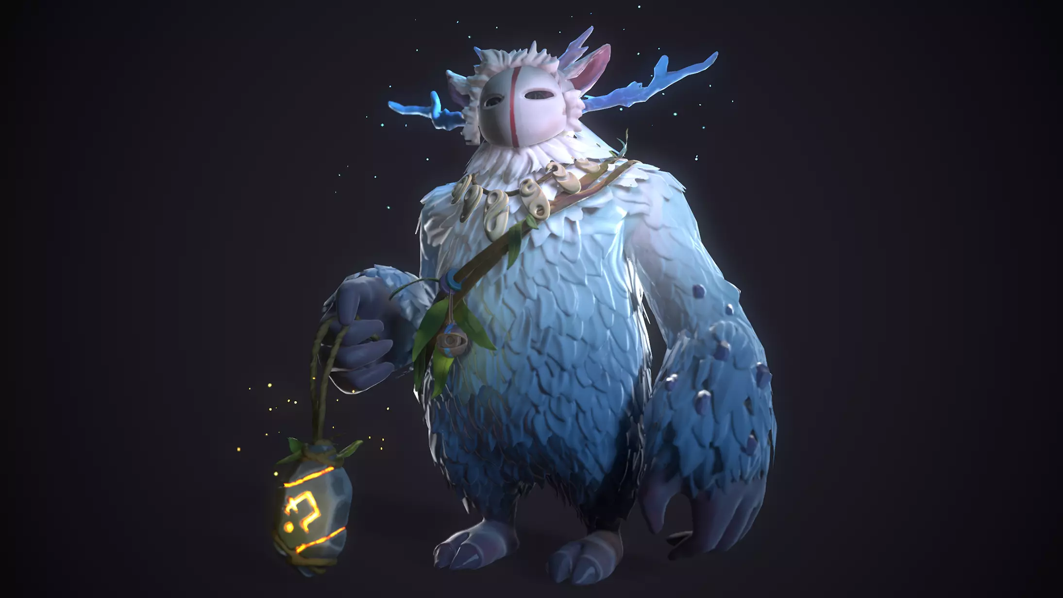 Stylized character Low-poly 3D model