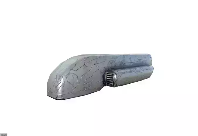 Transport SciFi aircraft  Free 3D model