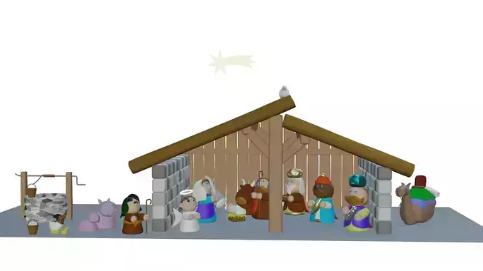 Bethlehem portal - Portal de Belen 3D model