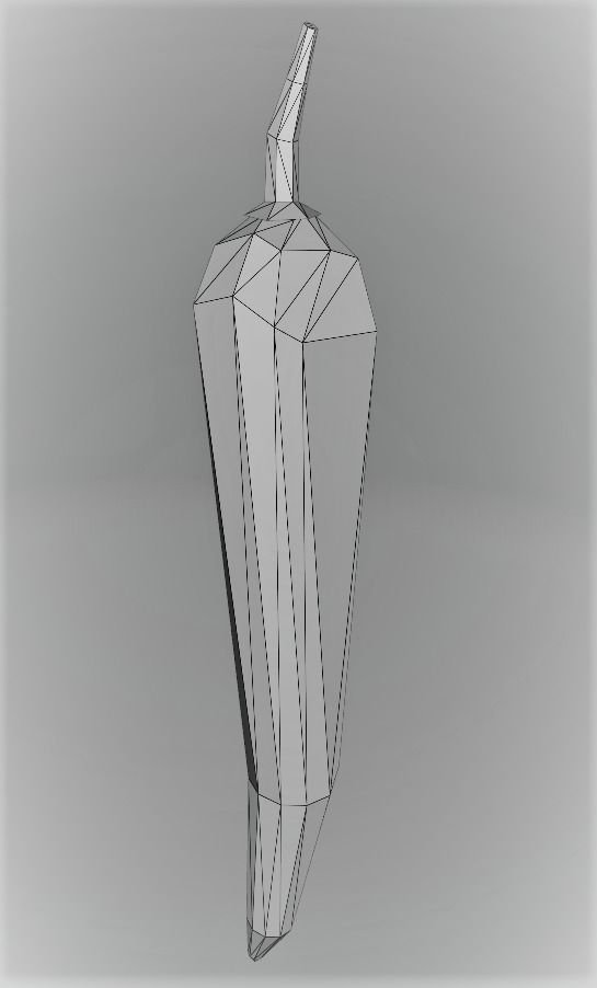 LowPoly ChilliPepper chili pepper Free low-poly 3D model_2