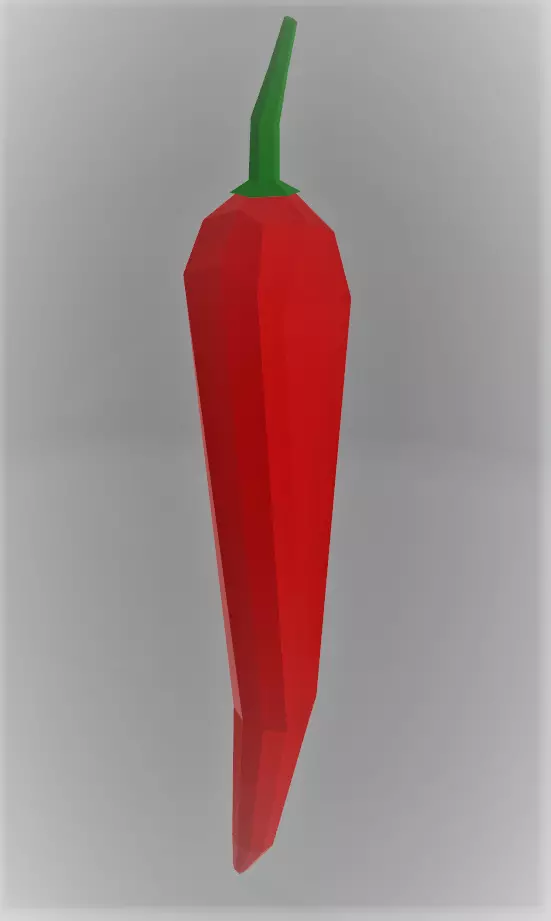 LowPoly ChilliPepper chili pepper Free low-poly 3D model_0