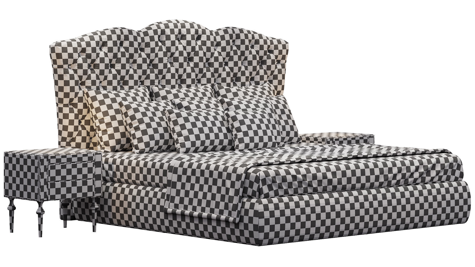 BED EGOIST LETTO DV HOME COLLECTION 3D model_7