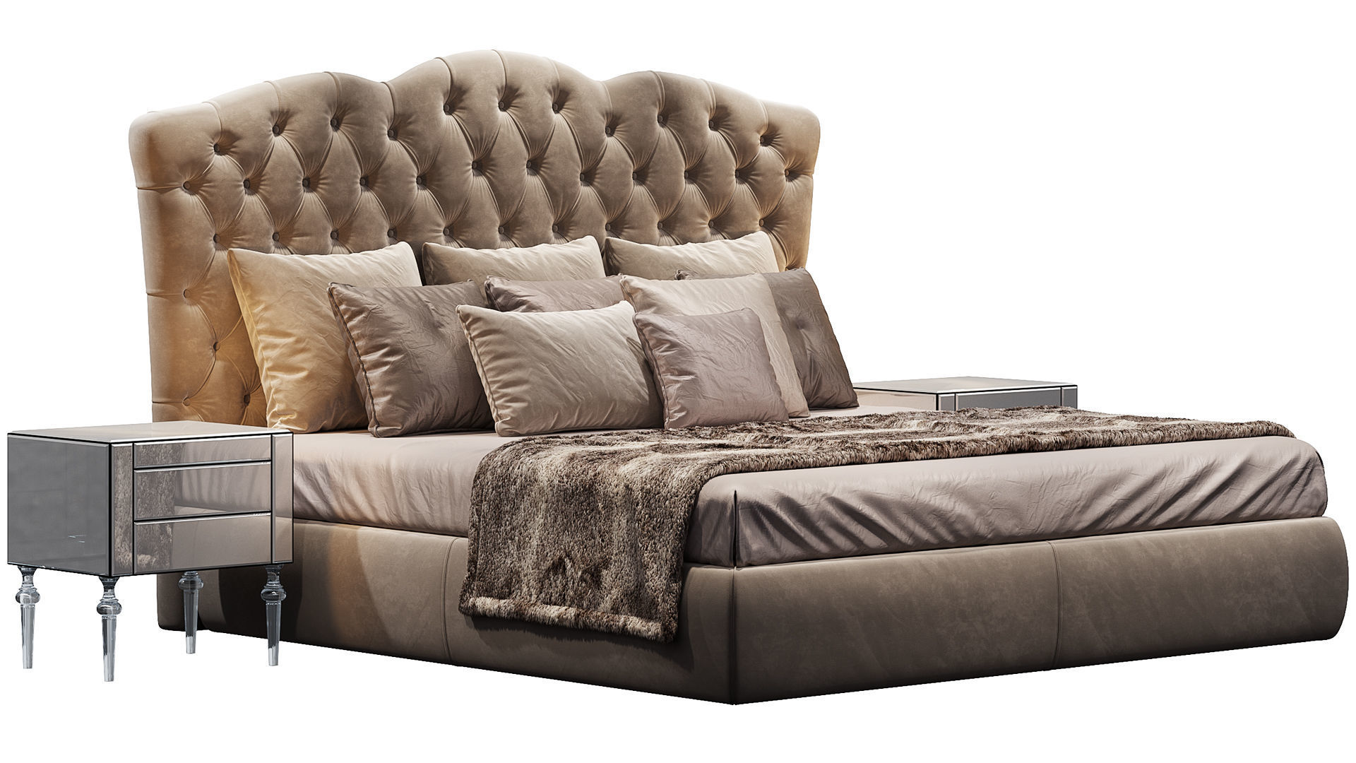 BED EGOIST LETTO DV HOME COLLECTION 3D model_2