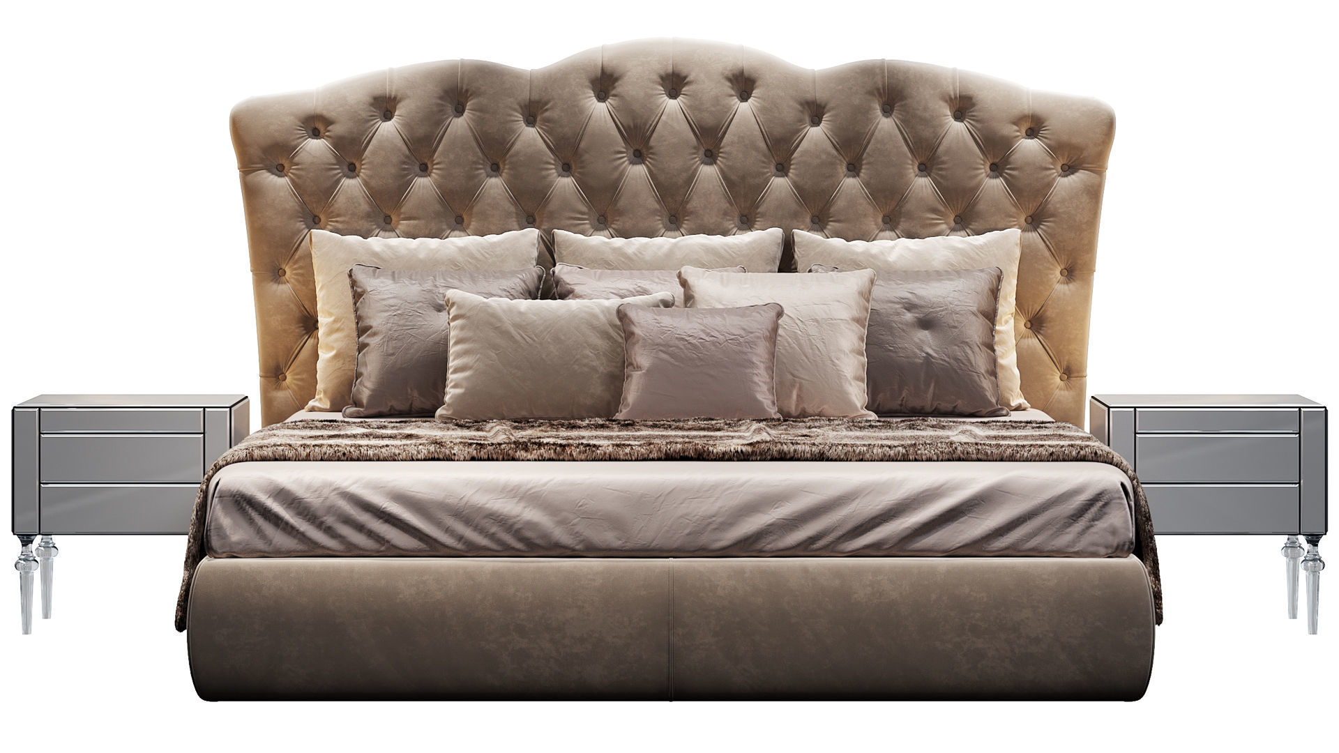 BED EGOIST LETTO DV HOME COLLECTION 3D model_4