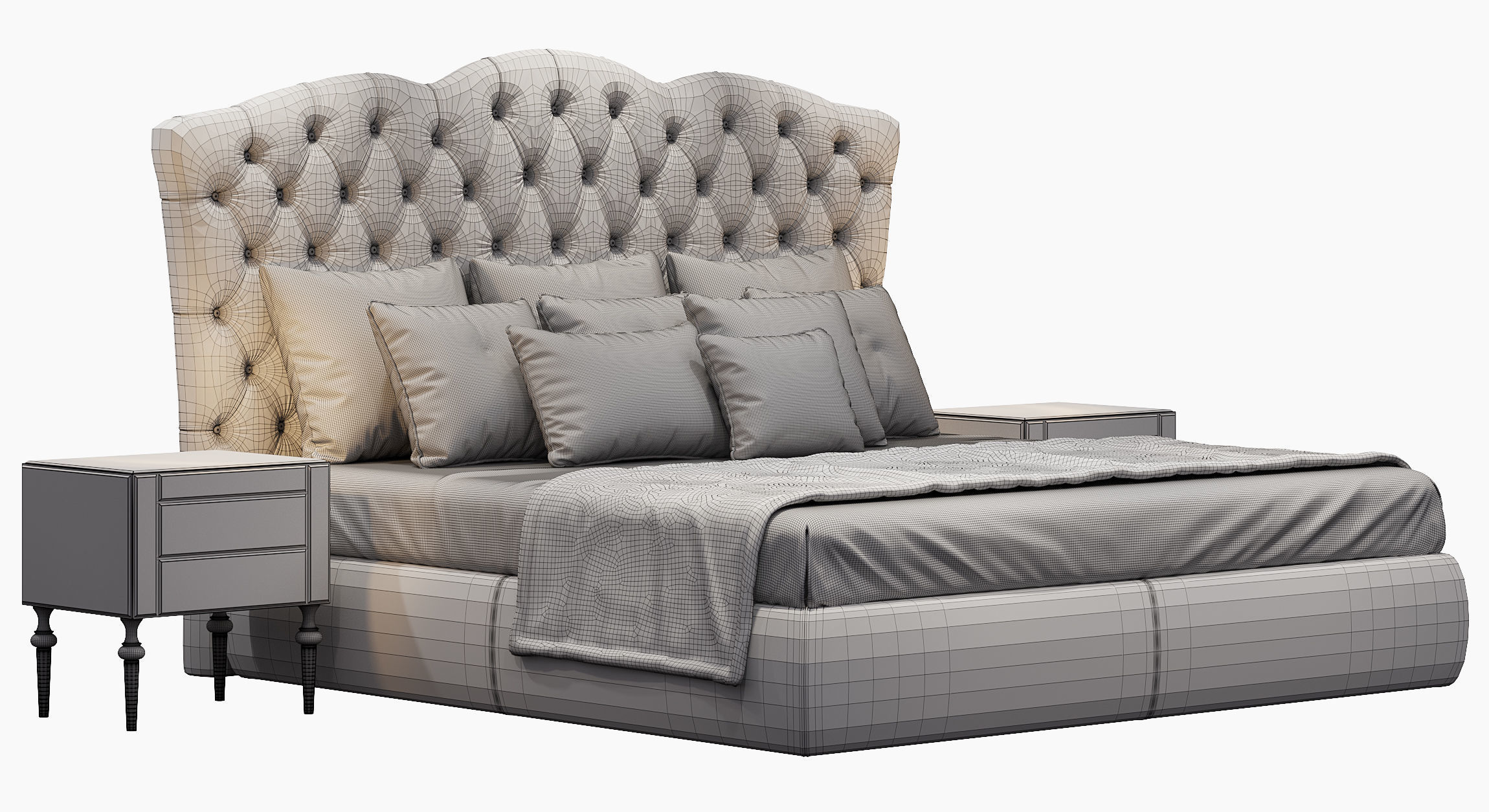 BED EGOIST LETTO DV HOME COLLECTION 3D model_5