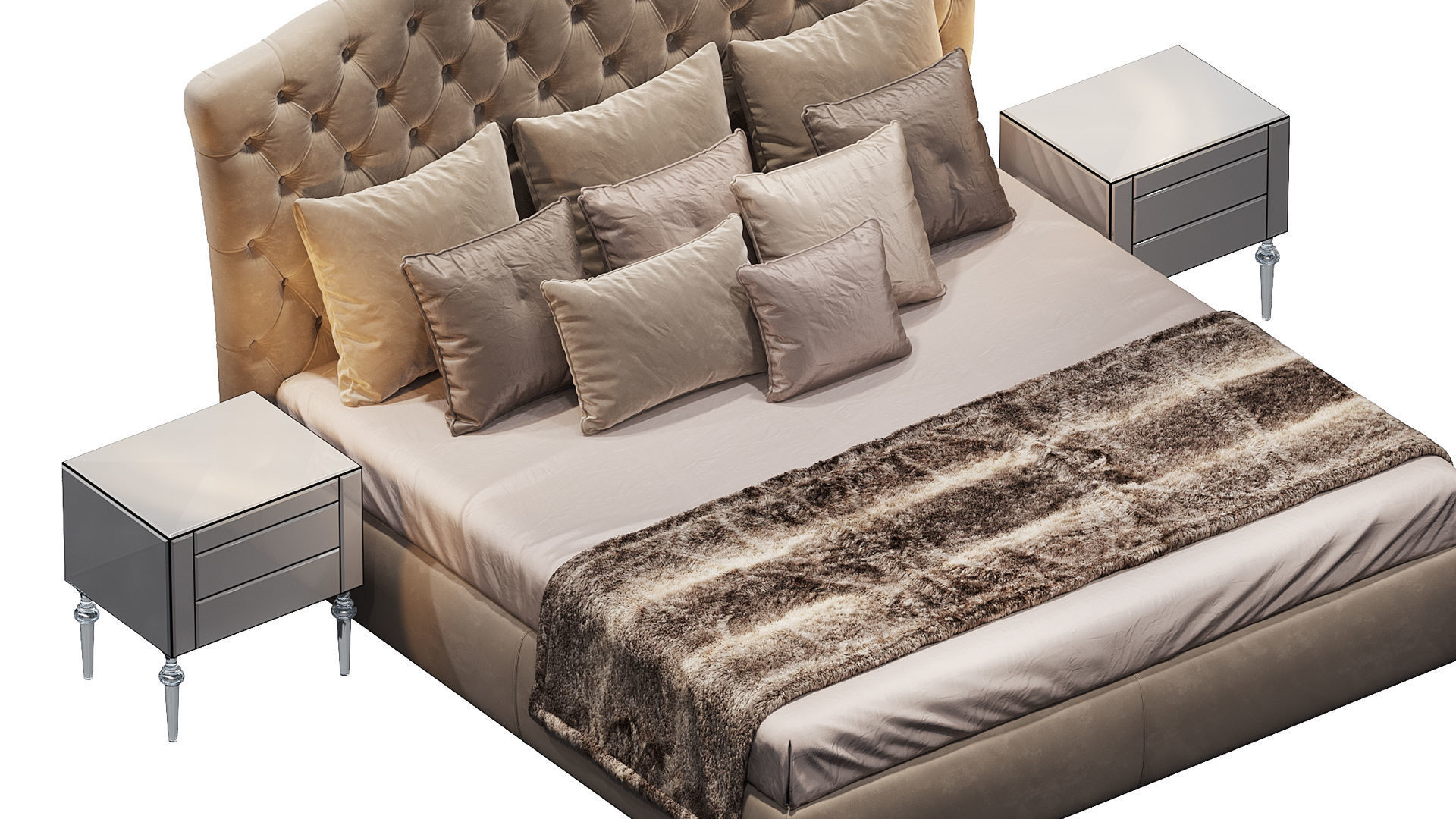 BED EGOIST LETTO DV HOME COLLECTION 3D model_1