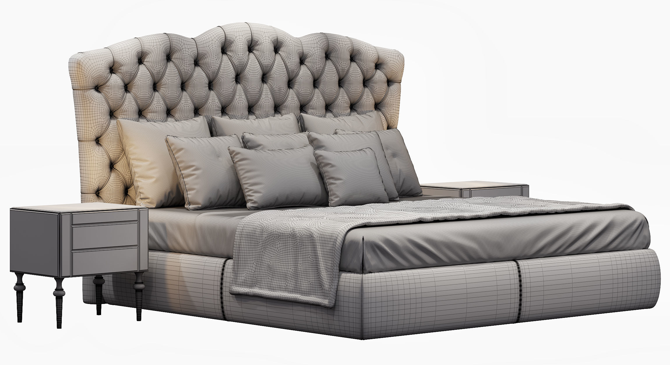 BED EGOIST LETTO DV HOME COLLECTION 3D model_6