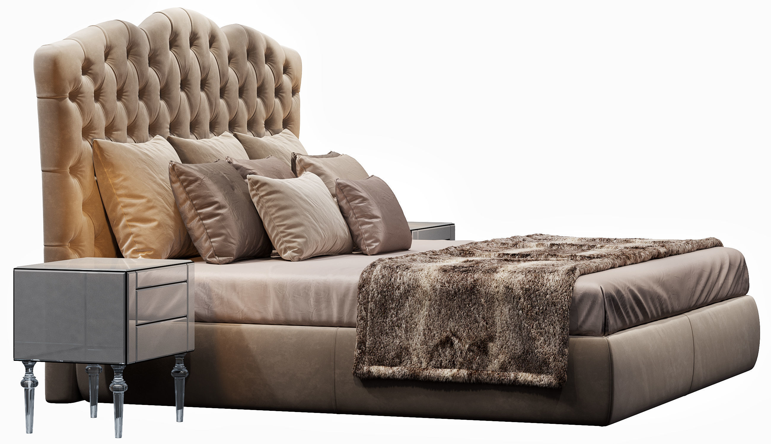 BED EGOIST LETTO DV HOME COLLECTION 3D model_3