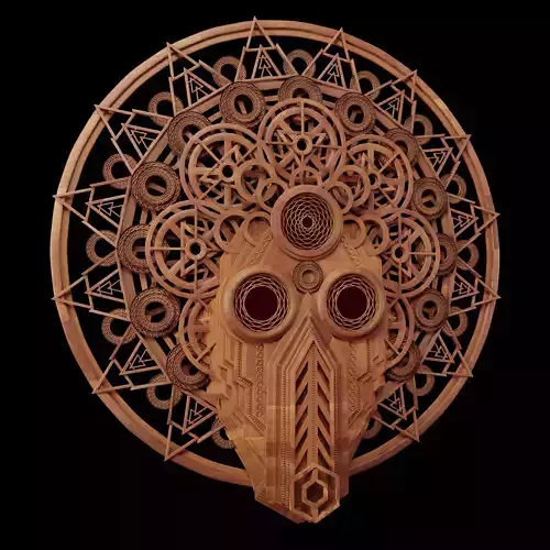 3D Deity Mask model 3D model