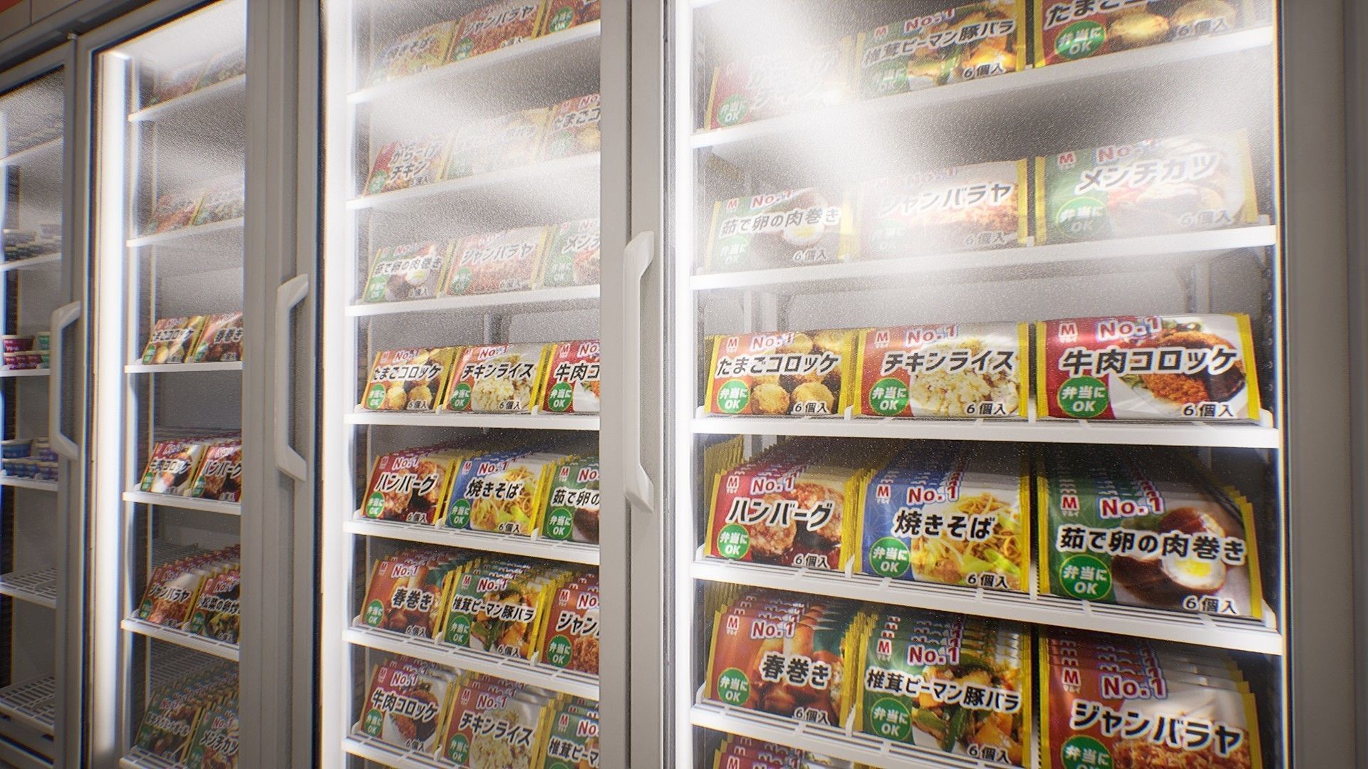 Japanese Convenience Store - Over 400 unique assets Low-poly 3D model_9