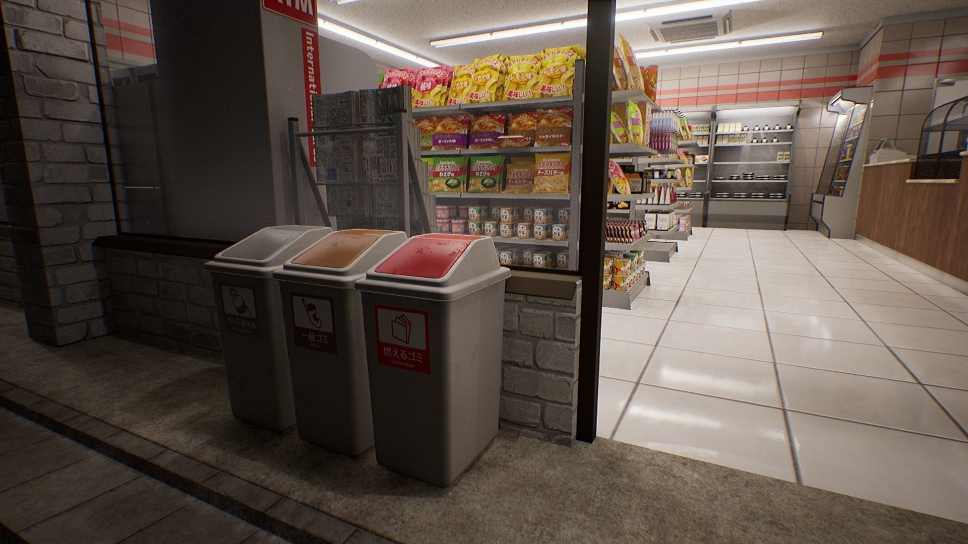 Japanese Convenience Store - Over 400 unique assets Low-poly 3D model_14
