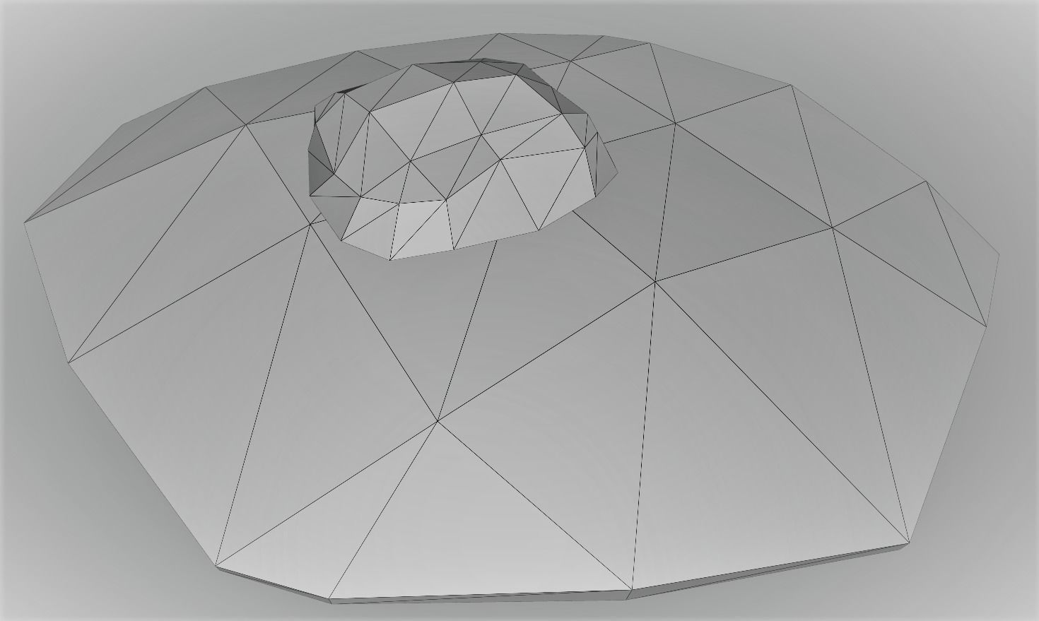 LowPoly FriedEgg orange ball Free low-poly 3D model_2