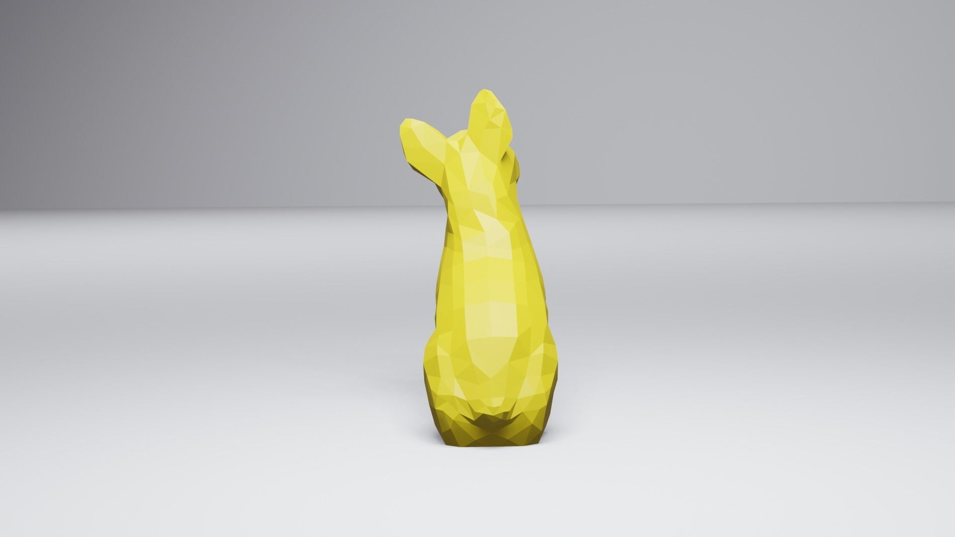 Low Poly French Bulldog 3D print model_2