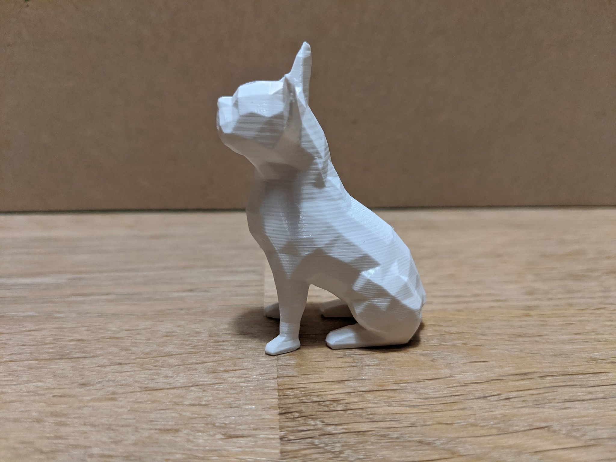Low Poly French Bulldog 3D print model_3