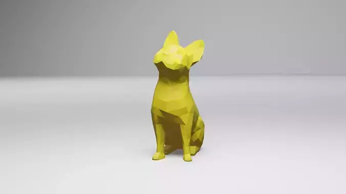Low Poly French Bulldog
