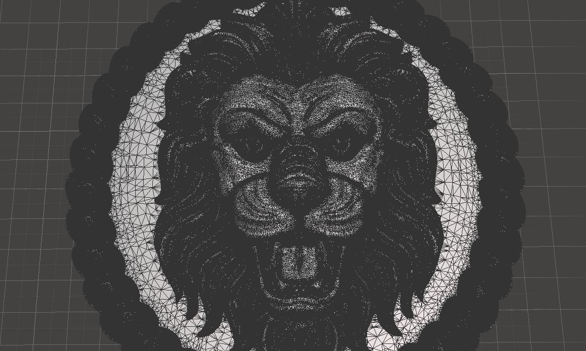 lion 1 3D print model_3