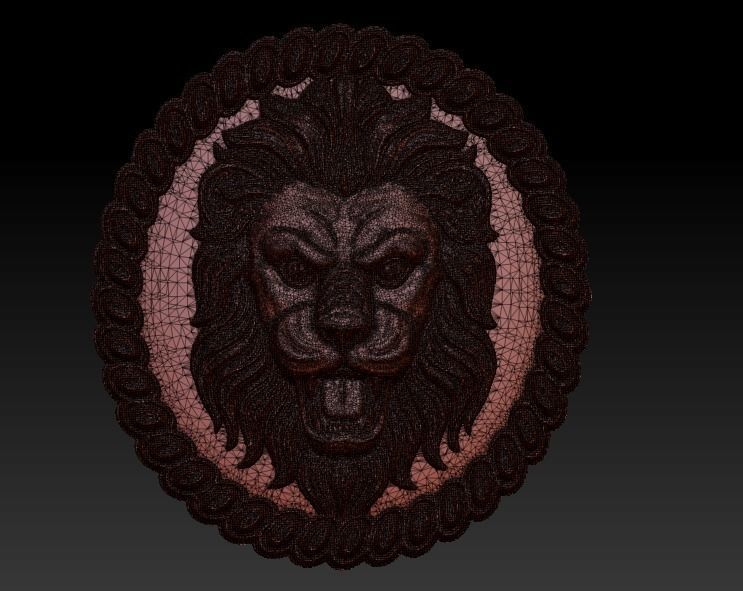 lion 1 3D print model_5