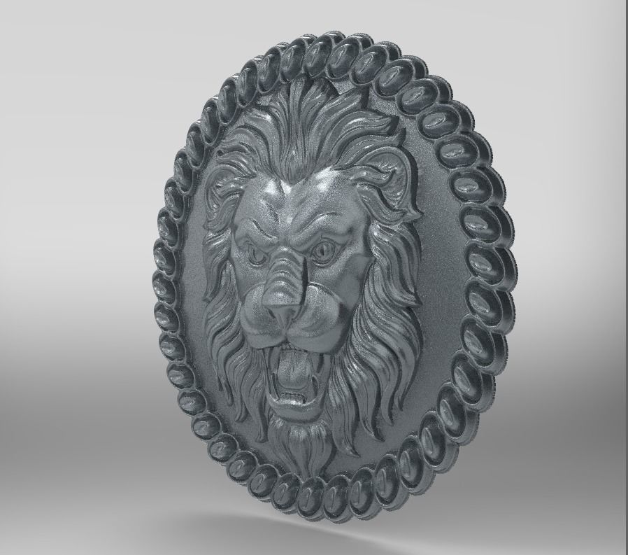 lion 1 3D print model_9