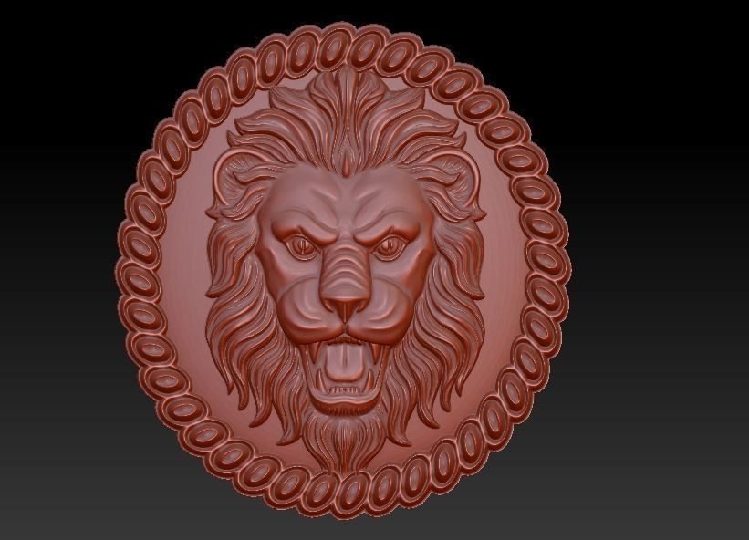 lion 1 3D print model_4