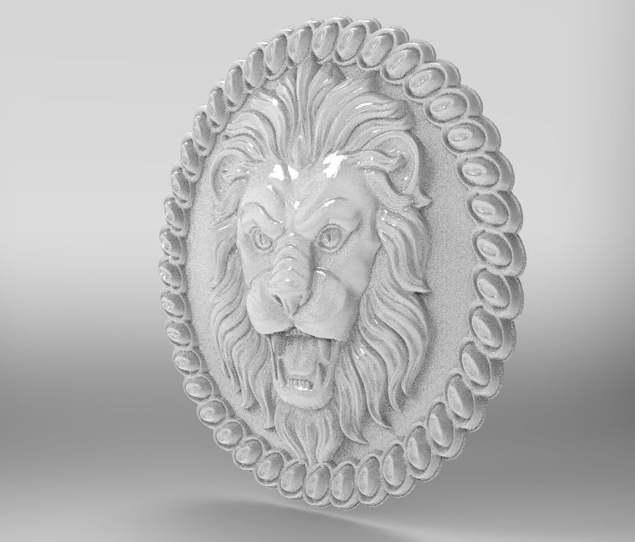 lion 1 3D print model_12