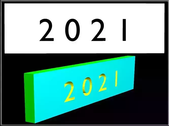 2021 - C house number sign