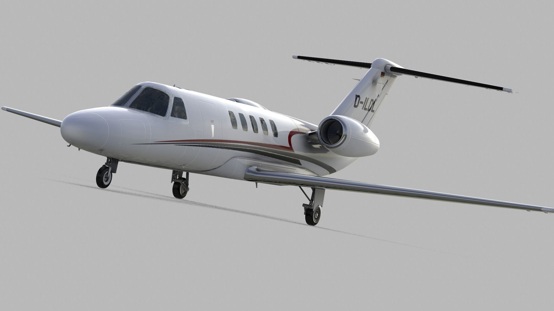 Cessna Citation CJ4 Low-poly 3D model_13