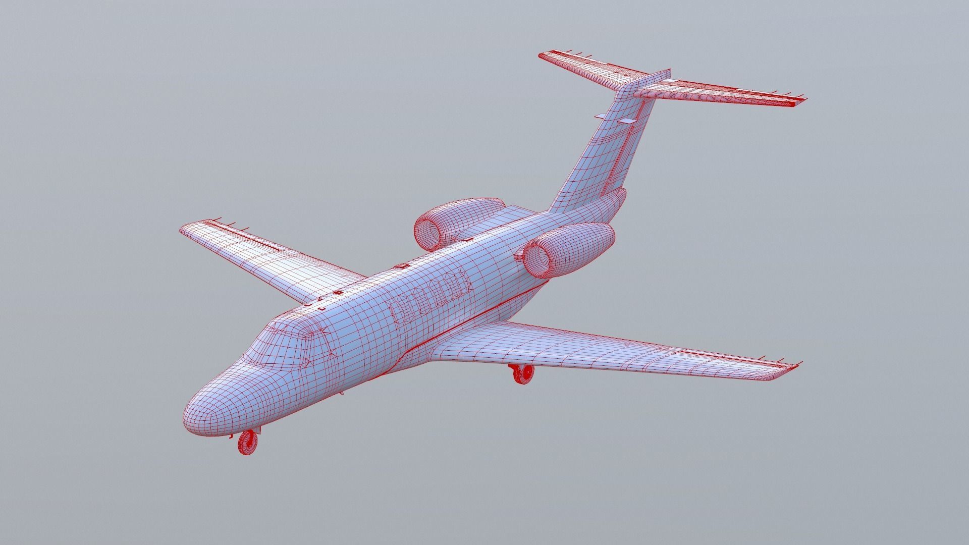 Cessna Citation CJ4 Low-poly 3D model_17