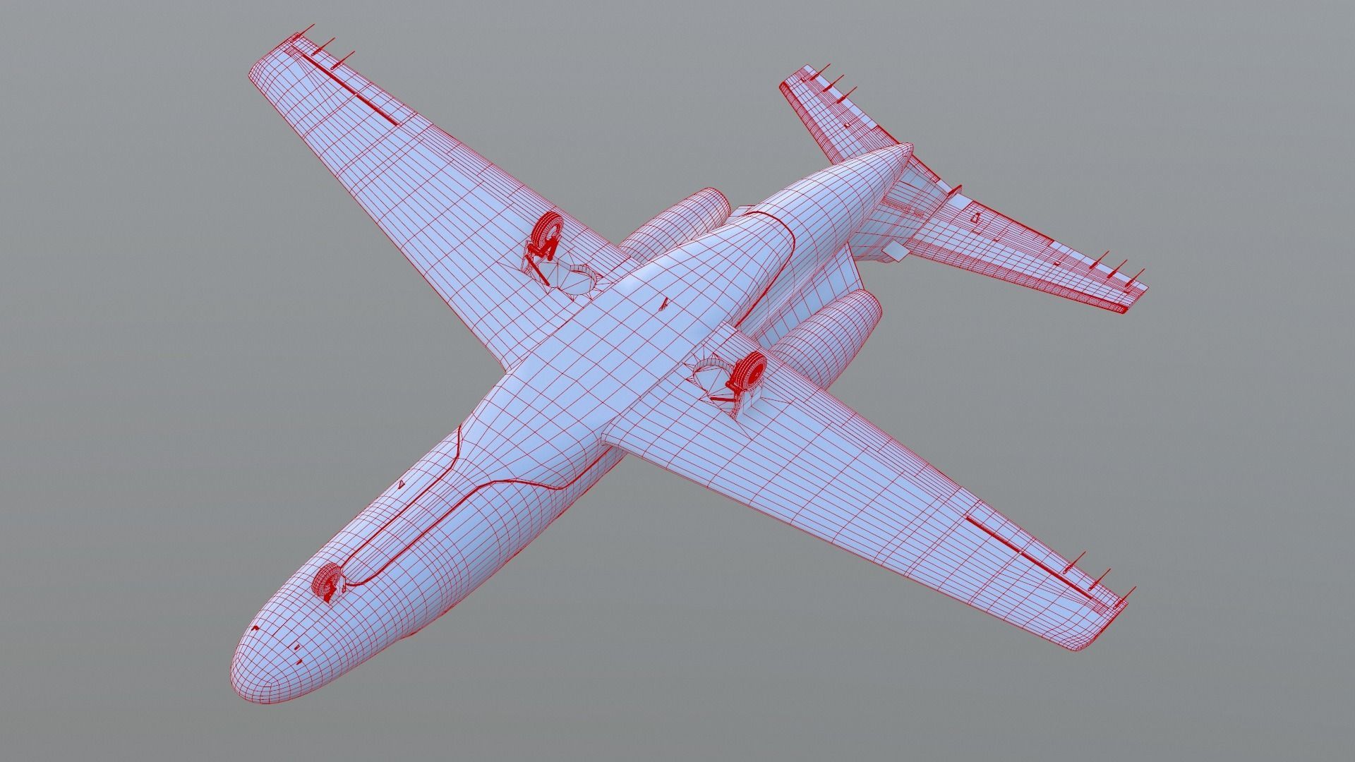 Cessna Citation CJ4 Low-poly 3D model_19