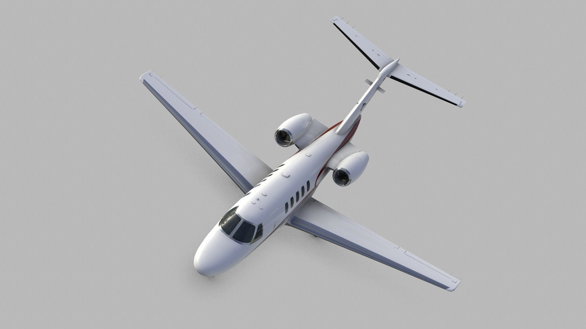 Cessna Citation CJ4 Low-poly 3D model_12