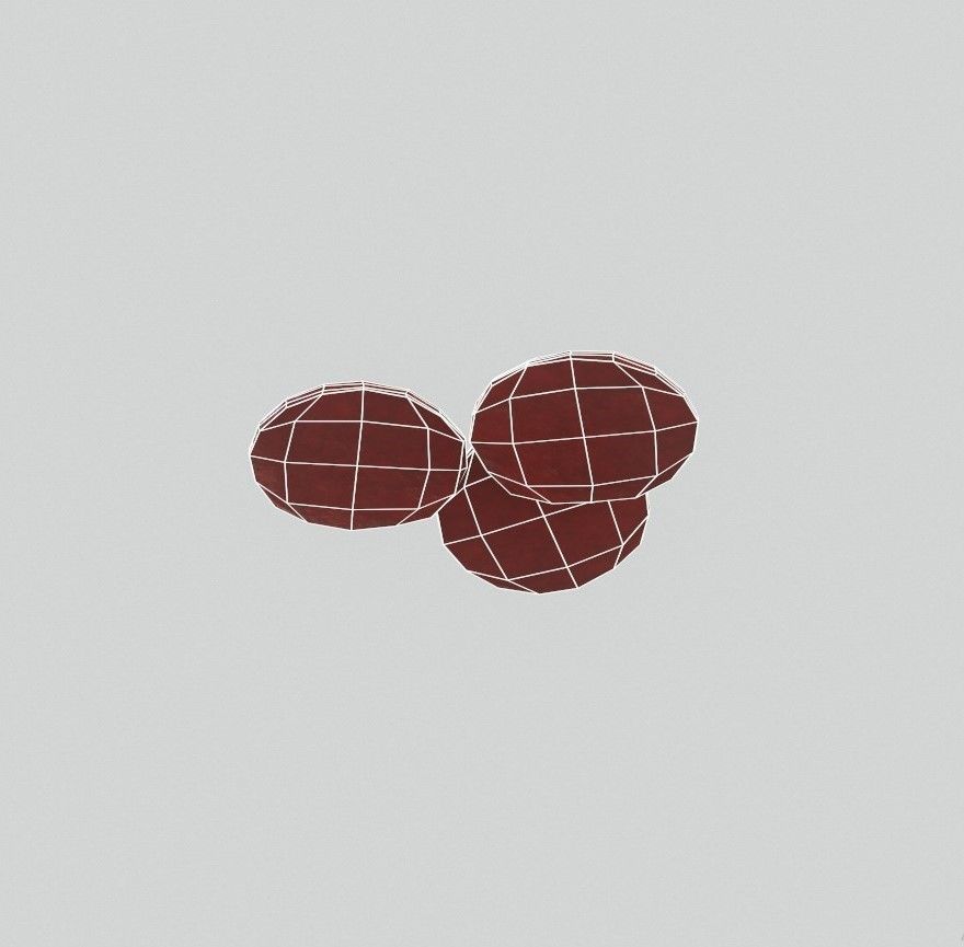 Red Velvet Cookies G70 Low-poly 3D model_11
