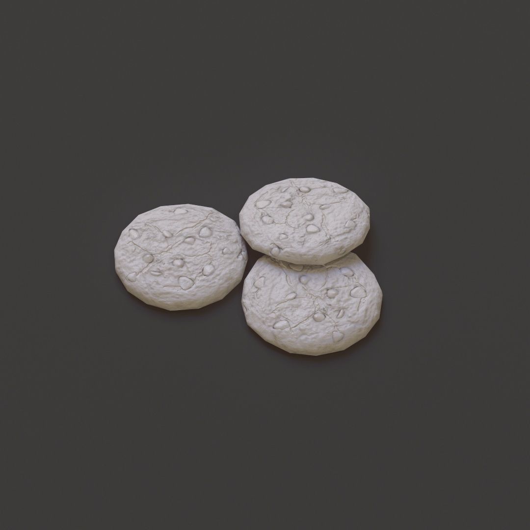 Red Velvet Cookies G70 Low-poly 3D model_9