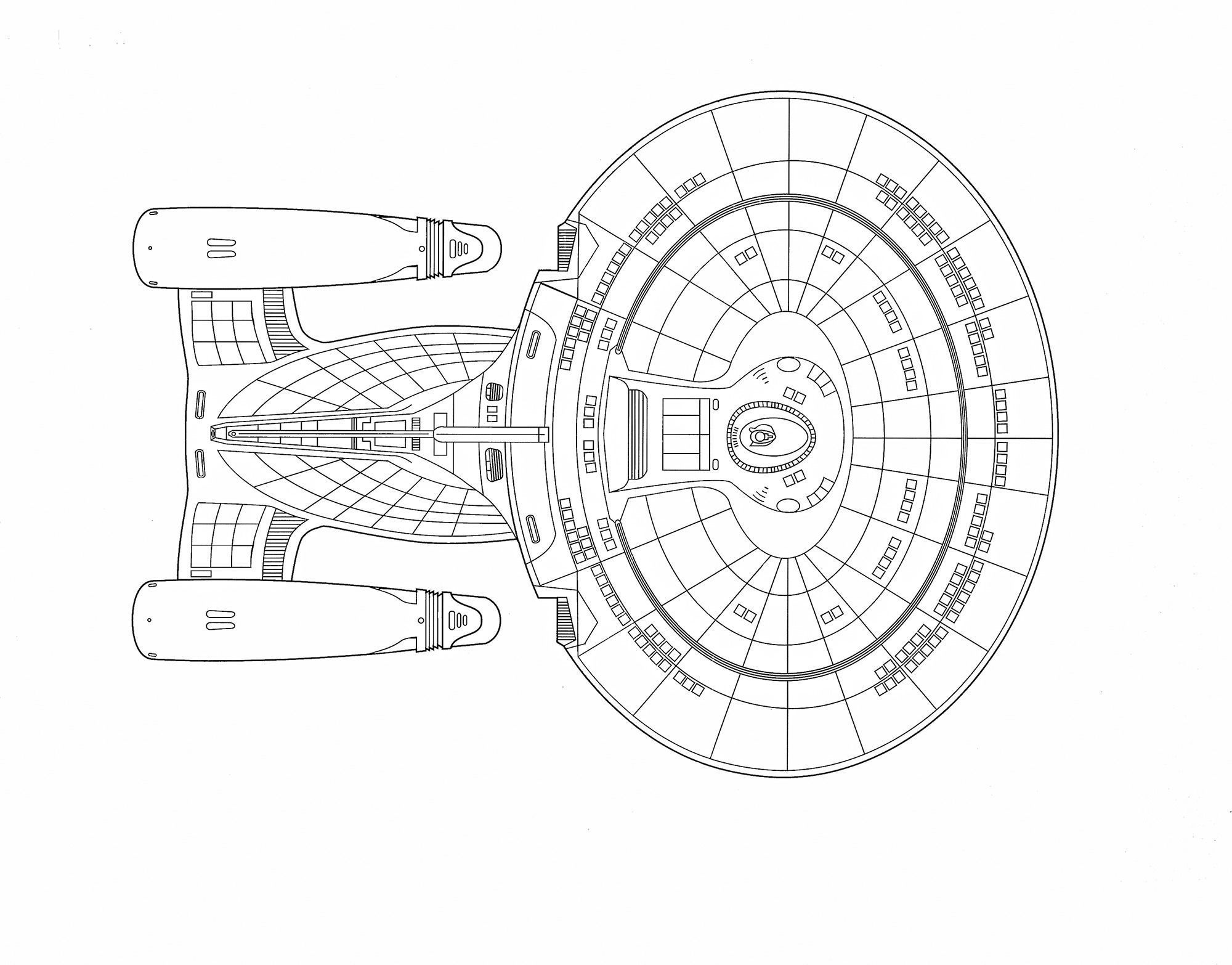 3D Model Star Trek Enterprise from The Next Generation TV Series 3D model_14