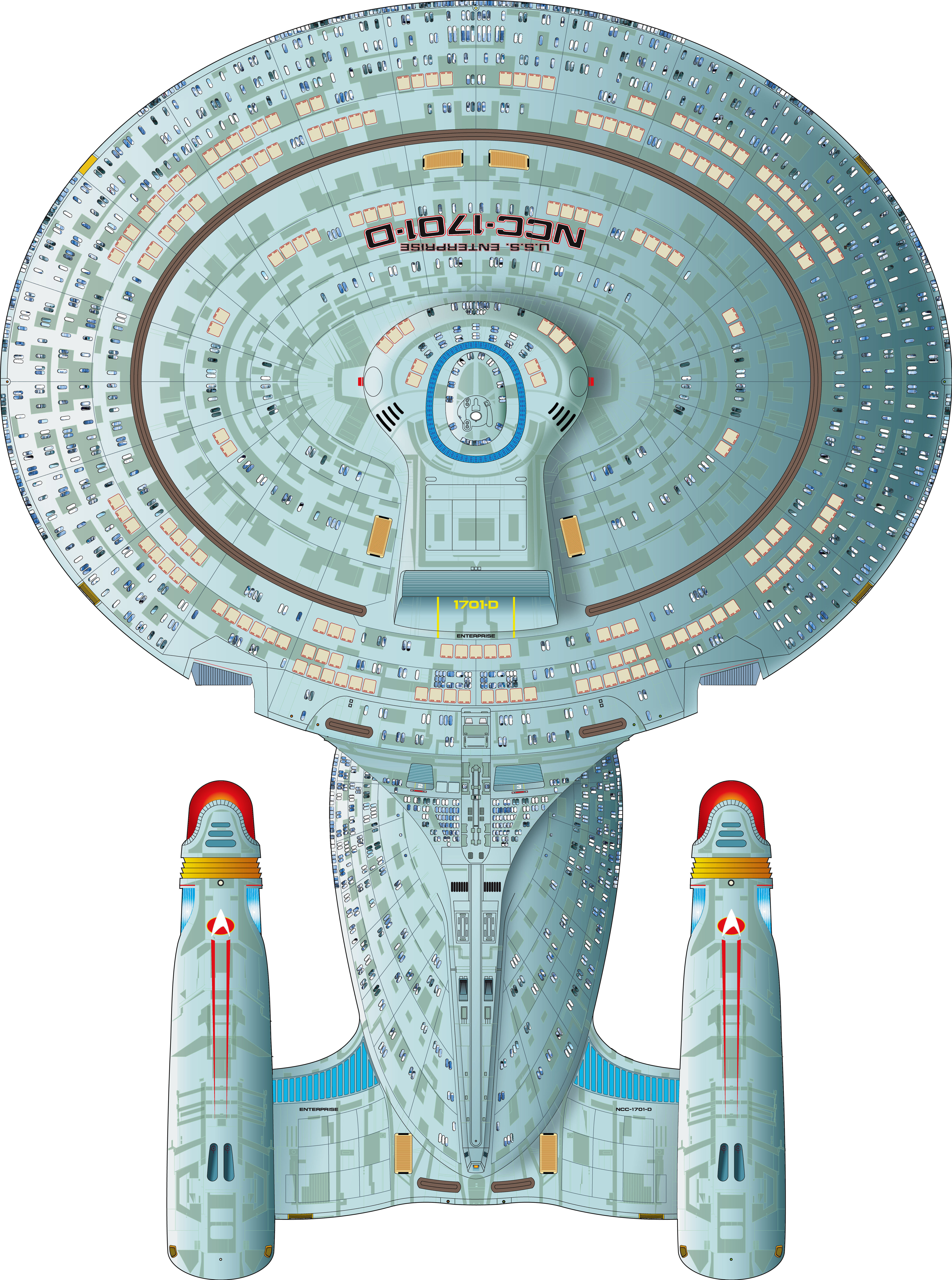 3D Model Star Trek Enterprise from The Next Generation TV Series 3D model_12