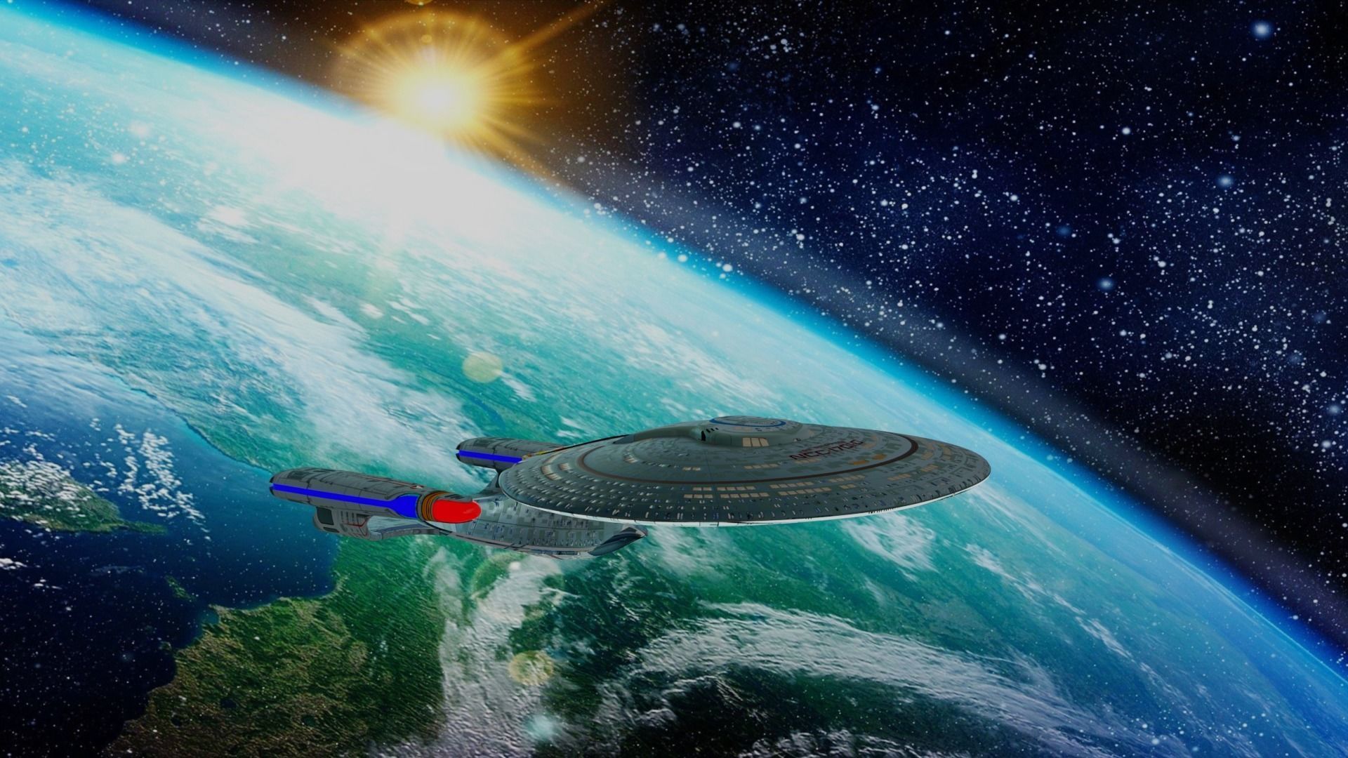 3D Model Star Trek Enterprise from The Next Generation TV Series 3D model_1
